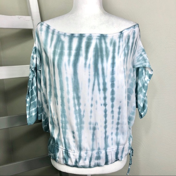 NORTH SHORE Tie Dye Top Split Open Back Surf Beach - Picture 2 of 10